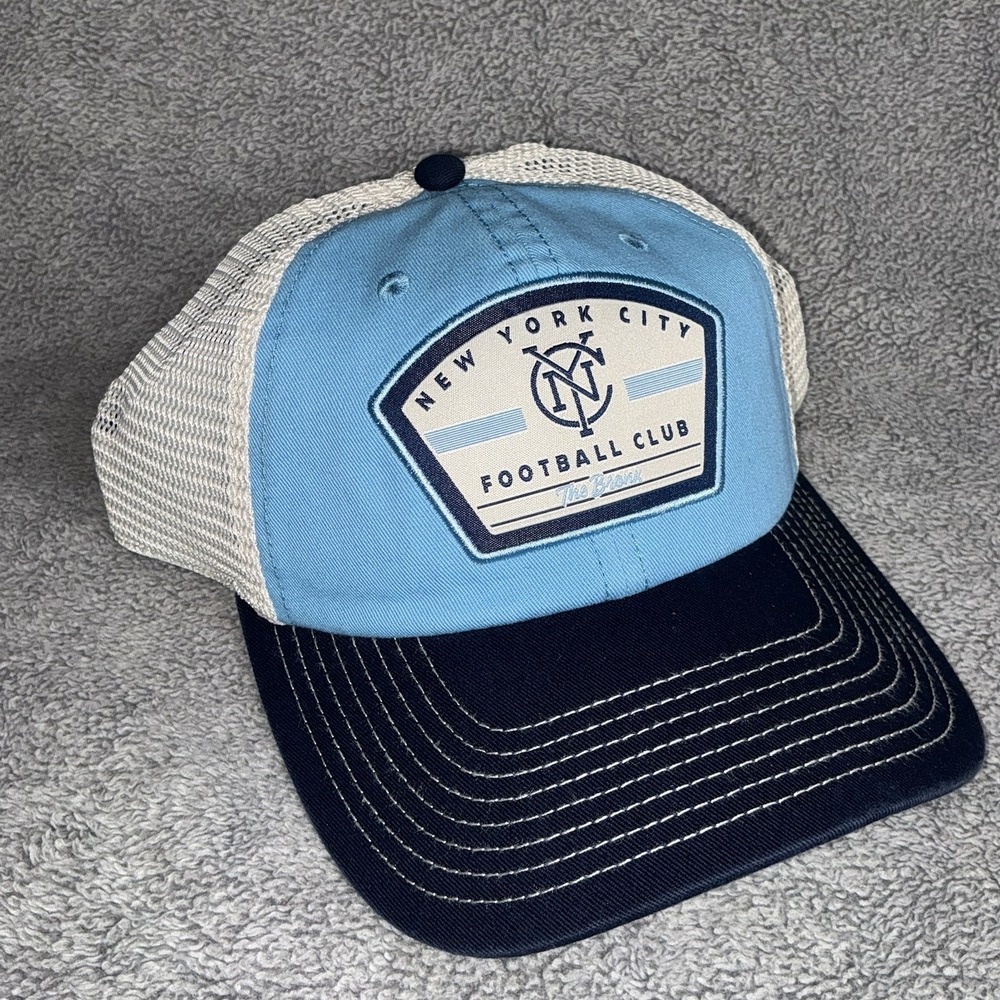 New York City FC Trucker Hat Men‎ Blue Fanatics MLS Snap Back Cap